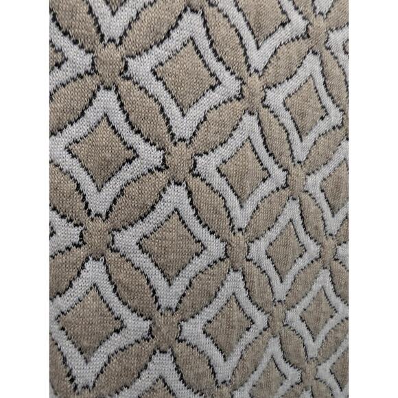 Sharagano Sleeveless Texture Blend Crew Neck Knee Length Dress Sz. 4 White Beige - Picture 2 of 8